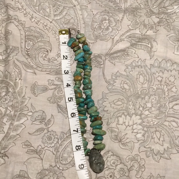 Turquoise Sterling Silver Necklace - Picture 3 of 4